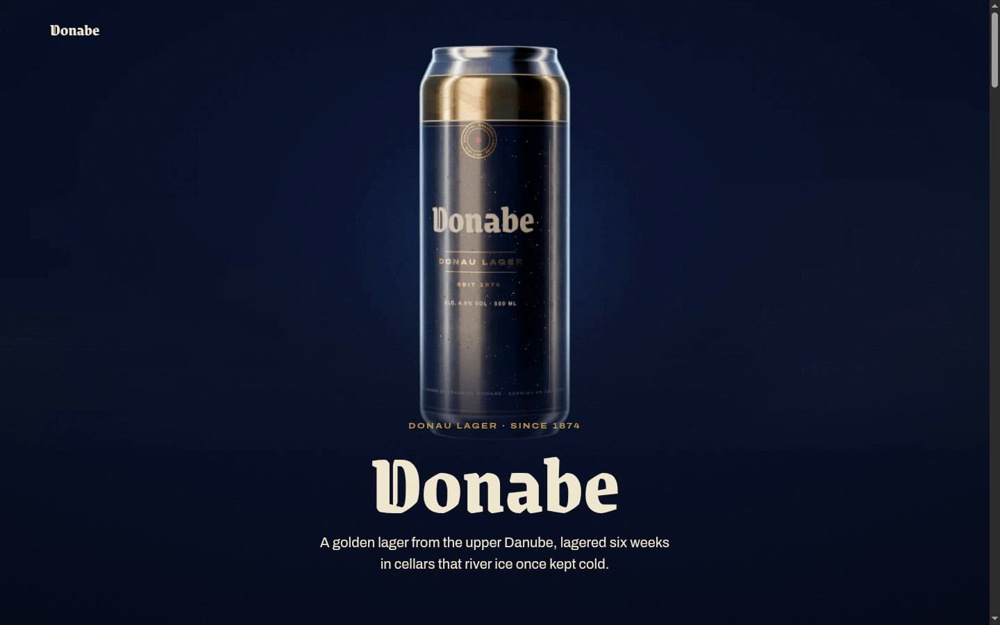 The Donabe can in a dark blue scene